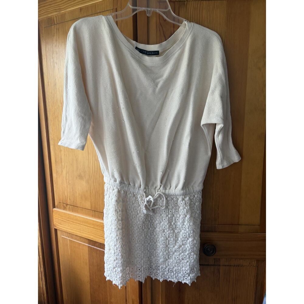 Zara Tunic Lace Ivory Dress Size Small